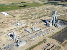 BHP Billiton is developing production shafts at its massive Jansen potash mine east of Saskatoon.