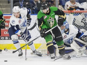 The Saskatoon Blades lost 6-4 to the Prince Albert Raiders on Friday night.