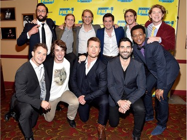 The cast of "Everybody Wants Some" attends the screening of their film during the 2016 SXSW Music, Film + Interactive Festival at Paramount Theatre on March 11, 2016 in Austin, Texas.