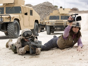 Evan Jonigkeit stars as Spc. Coughlin and Tina Fey stars as Kim Baker in "Whiskey Tango Foxtrot."