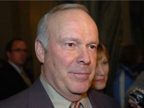 Former Saskatchewan Premier Grant Devine.