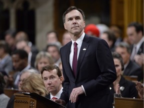Finance Minister Bill Morneau tables the federal budget in the House of Commons in Ottawa on Tuesday, March 22, 2016.
