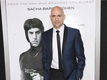 Actor Mark Strong attends the premiere of Columbia Pictures and Village Roadshow Pictures' "The Brothers Grimsby" at the Regency Village Theatre on March 3, 2016 in Westwood, California.
