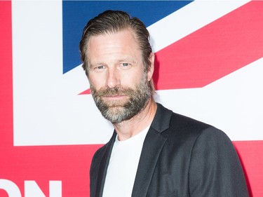 Actor Aaron Eckhart attends the premiere of Focus Features' "London Has Fallen" at ArcLight Cinemas Cinerama Dome on March 1, 2016 in Hollywood, California.