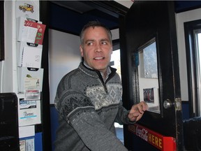 Former Saskatchewan NDP leader Cam Broten can inside the Park Cafe in Saskatoon on Friday morning, March 11, 2016.