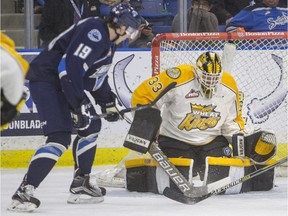 The Saskatoon Blades and Brandon Wheat Kings kicked off a home-and-home series Friday night at SaskTel Centre.