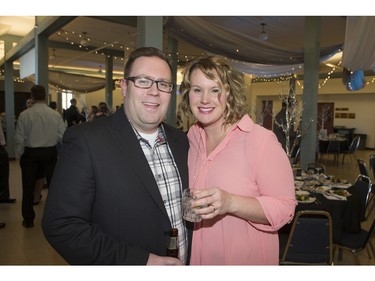 Jeff Lindgren, left, and Laurel Lindgren are on the scene at the Live Life FULL gala for Prader-Willi Research Foundation at the Albert Community Centre on Saturday, February 20th, 2016.