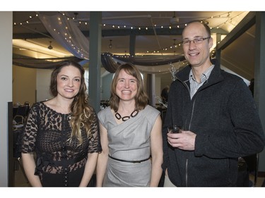 (Left to right) Kalie Bergen, Kelly Wells and Aaron Beattie are on the scene at the Live Life FULL gala for Prader-Willi Research Foundation at the Albert Community Centre on Saturday, February 20th, 2016.
