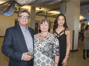 Left to right) Russ Kachur, Ellen Kachur, and Brittany Saunders are on the scene at the Live Life FULL gala for Prader-Willi Research Foundation at the Albert Community Centre on Saturday, February 20th, 2016.