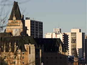 The downtown skyline of Saskatoon