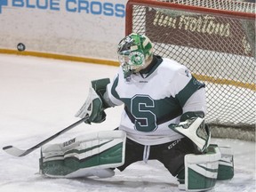 University of Saskatchewan goalie Jordon Cooke was named the top goalie and most outstanding player at the Canadian Interuniversity Sport Wednesday March 2, 2016.