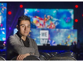 Brandon Sand will be sharing his stories at WE Day in Saskatoon on Wednesday.