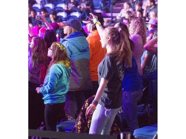 Dancing in the isles was allowed at WeDay at SaskTel Centre in Saskatoon, March 2, 2016.