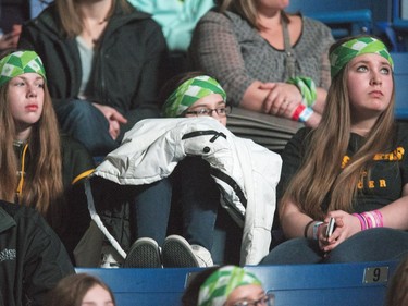 Lights were shining on enthusiastic children throughout the inside of SaskTel Centre with 13,000 schoolchildren, teachers and parents celebrating WeDay in Saskatoon, March 2, 2016.