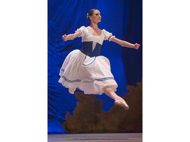 Ballerinas perform during  a production of Giselle presented by The Great Russian Ballet at TCU Place on Monday, March 7th, 2016.