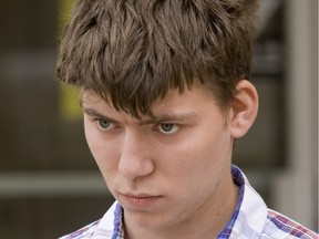 Shane Dale Pattison leaves Court of Queen's Bench in Saskatoon on June 15, 2012. He was committed to stand trial on new child porn charges on April 11, 2017.