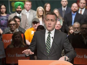NDP Leader Cam Broten speaks at a campaign launch event Monday in Saskatoon.