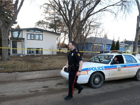 Saskatoon police were on the scene of a suspicious death in the 1500 block of Preston Avenue South on March 11, 2016.