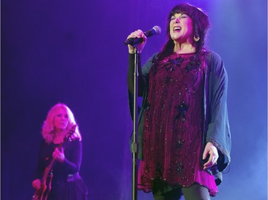 Heart vocalist Ann Wilson and sister guitarist Nancy Wilson play SaskTel Centre in Saskatoon, March 16, 2016.