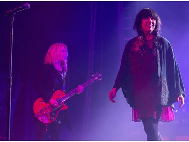 Heart vocalist Ann Wilson and sister guitarist Nancy Wilson play SaskTel Centre in Saskatoon, March 16, 2016.