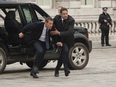 Aaron Eckhart and Gerard Butler star in "London Has Fallen."