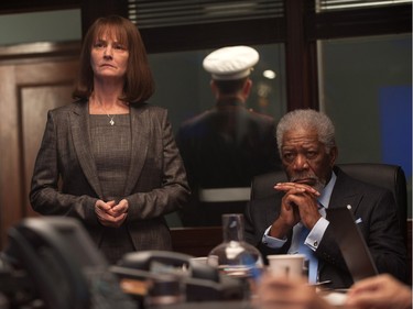 Melissa Leo and Morgan Freeman star in Grammercy Pictures' "London Has Fallen."