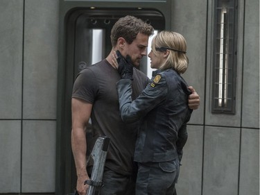 Theo James and Shailene Woodley star in "The Divergent Series: Allegiant."