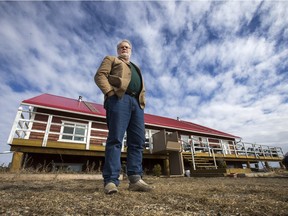 Craik Eco Village resident Brent Kreuger at his environmentally friendly home, Friday, April 01, 2016.