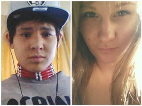 Danil Tsannie (left) and Brittney Gargol (right) were both teenage homicide victim killed within a week of each other last spring in Saskatoon.