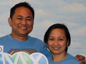 Romuald and Maricel Fabian became instant millionaires when they won $1 million in the April 8 MaxMillions draw.