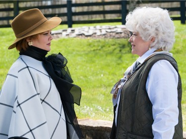 Melissa McCarthy (L) and Kathy Bates star in "The Boss."