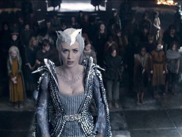 Emily Blunt stars as Ice Queen Freya in "The Huntsman: Winter's War."