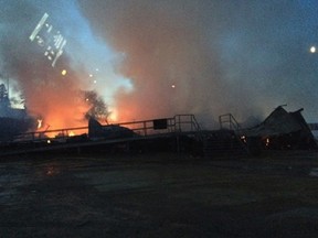 The Northern Store in Pelican Narrows burned Thursday night.