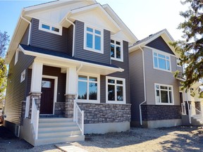 For home buyers who want the finishes and design features of a brand new home, along with the charm of a mature neighbourhood, Capilano Developments offers this Craftsman-style semi-detached infill property located at 2205 and 2207 Munroe Avenue. (Photo: Jeannie Armstrong)