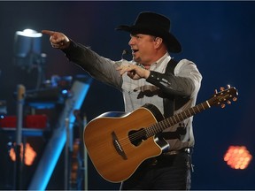 Garth Brooks performing at the Canadian Tire Centre in Ottawa on April 1, 2016. Estimates suggest the country singer's six-show run in Saskatoon will generate $16 million in economic impact for the city.