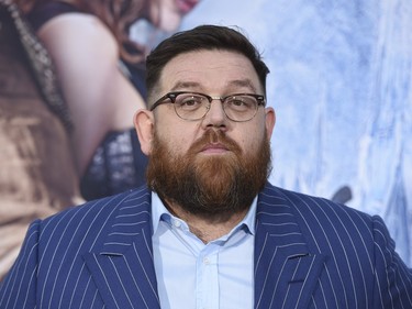 Nick Frost arrives at the LA premiere of "The Huntsman: Winter's War" at the Regency Village Theatre on April 11, 2016, in Los Angeles, California.