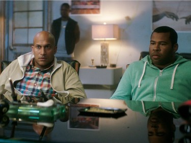 Keegan-Michael Key (L) and Jordan Peele star in "Keanu."