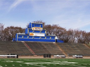 The bleachers at SMF Field will be replaced with seats from Mosaic Stadium in the summer of 2017.