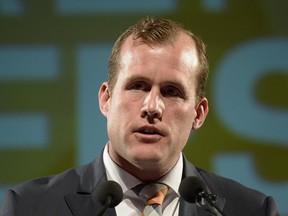 NDP interim leader Trent Wotherspoon