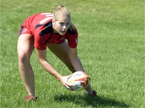 Saskatoon's Kayla Mack and the rest of the Canadian squad is 3-0 after round robin play at  the Atlanta sevens rugby tournament.