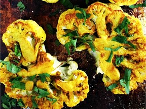 Indian-Spiced Roasted Cauliflower Steaks.