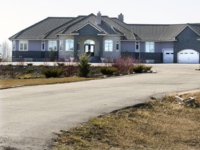 This home in River's Edge Estates is for sale for a cool $3.29 million, April 18, 2016. (GordWaldner/Saskatoon StarPhoenix)