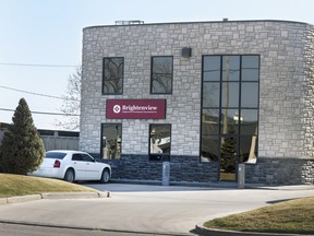 Brightenview Development International's Saskatoon headquarters. An Ontario politician says the company's $45 million project in his constituency is 'not moving forward' after a failed land sale.