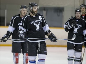 Chris Thompson, who played 10 seasons in the minor pro ranks, is captain of the Shellbrook Elks who are playing in the Allan Cup senior AAA men's hockey championship this week.