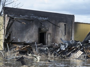 A tour of the fire-ravaged Shercom Industries after Monday night's incredible fire, April 6, 2016.