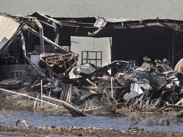 A tour of the fire-ravaged Shercom Industries after Monday night's incredible fire, April 6, 2016.