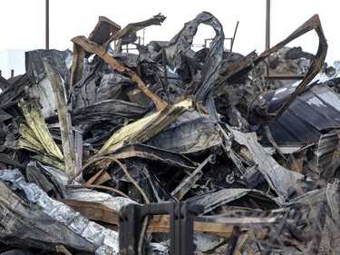 A tour of the fire-ravaged Shercom Industries after Monday night's incredible fire, April 6, 2016.