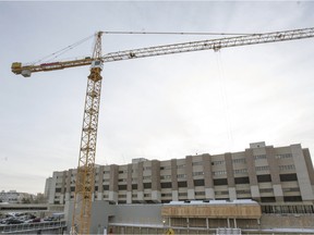 Construction is underway on the Children's Hospital of Saskatchewan in Saskatoon.