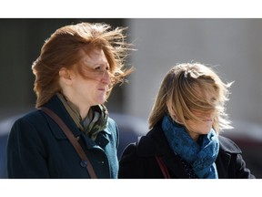 High winds in the city were wrecking a lot of hairdos, Wednesday, April 06, 2016.