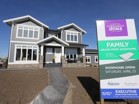 The Family Grand Prize Showhome, which comes with a hockey rink in the basement, is one of two homes the winner of the Kinsmen Club of Saskatoon's home lottery can choose.